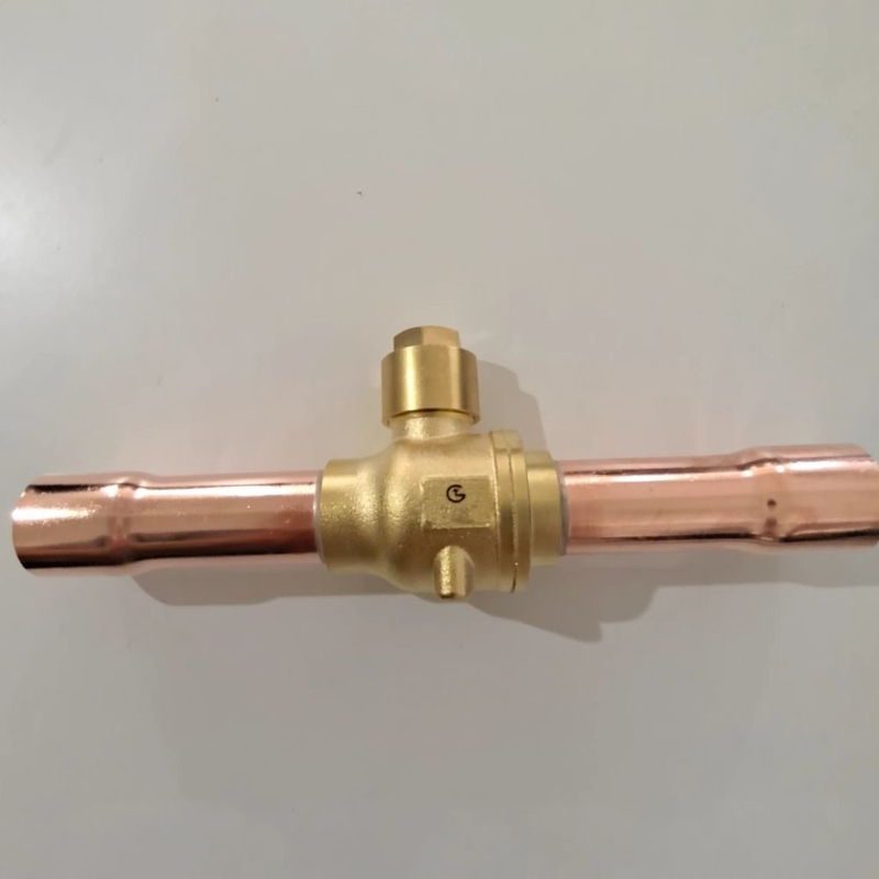 Katup Bola Kuning untuk bahan pendingin dan aplikasi lainnya 0-4.5 MPa Range