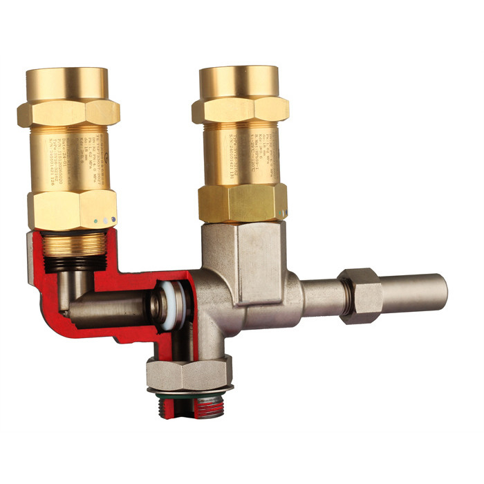CFC HCFC HFC Low Lift Safety Valve Refrigeration Safety Relief Valve dengan kinerja penyegelan yang baik