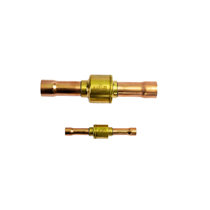 CFC HCFC HFC DN6DN65 Tekanan rendah Drop Non Return Valve Pendingin Tekanan hidrolik 6.3MPa