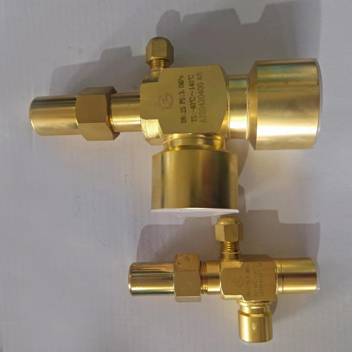 Pemanasan Solder Angle Valve Untuk Cold Storage CFC HCFC HFC R717 Pemanas