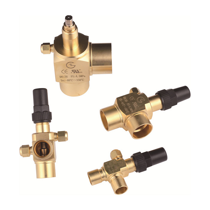 Pemanasan Solder Angle Valve Untuk Cold Storage CFC HCFC HFC R717 Pemanas