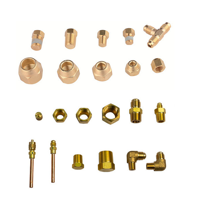 Precision Brass Needle Valves and Fittings for Refrigeration Systems Air conditioning Fittings Brass Fittings Untuk sistem pendingin