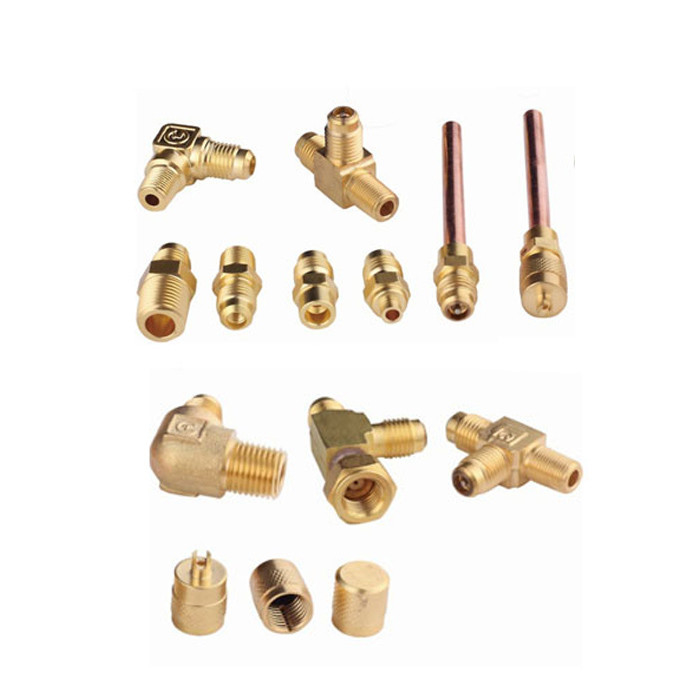 Precision Brass Needle Valves and Fittings for Refrigeration Systems Air conditioning Fittings Brass Fittings Untuk sistem pendingin
