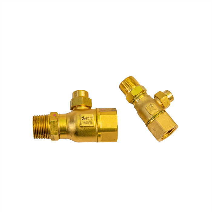 Easy Installation 3 Way Refrigeration Valve 0.3 ∙ 5.0 MPa Untuk CFC HCFC Dan HFC Refrigerants