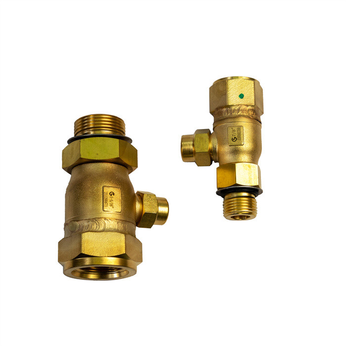 CFC HCFC HFC 3 Way Shut Off Valve untuk pendingin Rentang suhu -29°C ∼+140°C